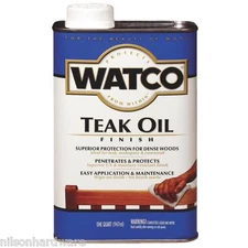 (4)-Qt Watco Penetrating Natural Interior/ Exterior Wood Teak Oil Finish A67141
