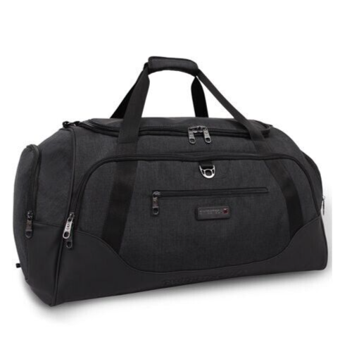 28” Travel Duffel Bag Black Extra Wide Adjustable Strap 15"H x 24”W x 15”D NEW - Picture 1 of 9