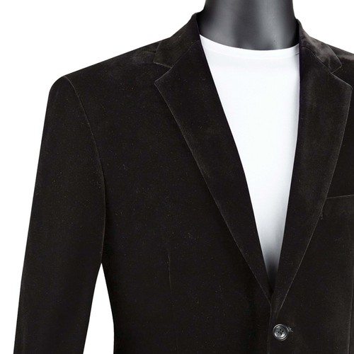 VINCI Men's Velvet 2-Button Reg Fit Dinner Jacket XS-5XL, 6 Colors - NEW - Picture 9 of 25