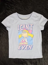Nickelodeon Hey Arnold Youth T Shirt SZ(6X) Graphic All Over Print Cartoon