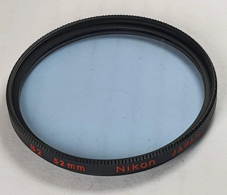 Nikon Nikkor 52mm B2 Light Blue 82A 82-A Glass Lens Filter Japan 52 mm with case - Image 2 of 4