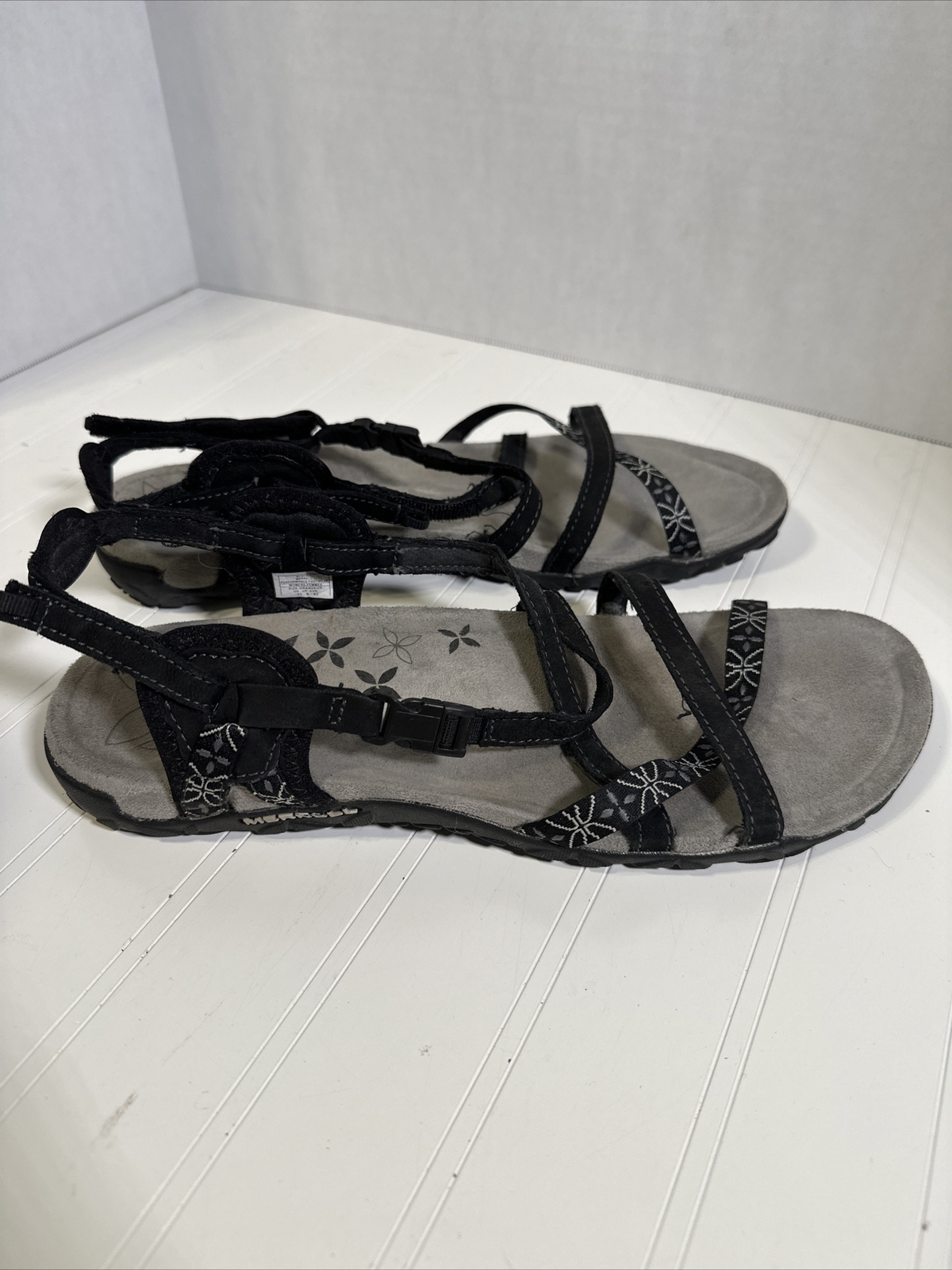 Sandali da donna neri Merrell taglia 11 reticolo terran sport camminata J22234