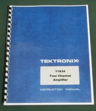 Tektronix 11A34 Service Reference Manual: Comb Bound & Protective Plastic Covers