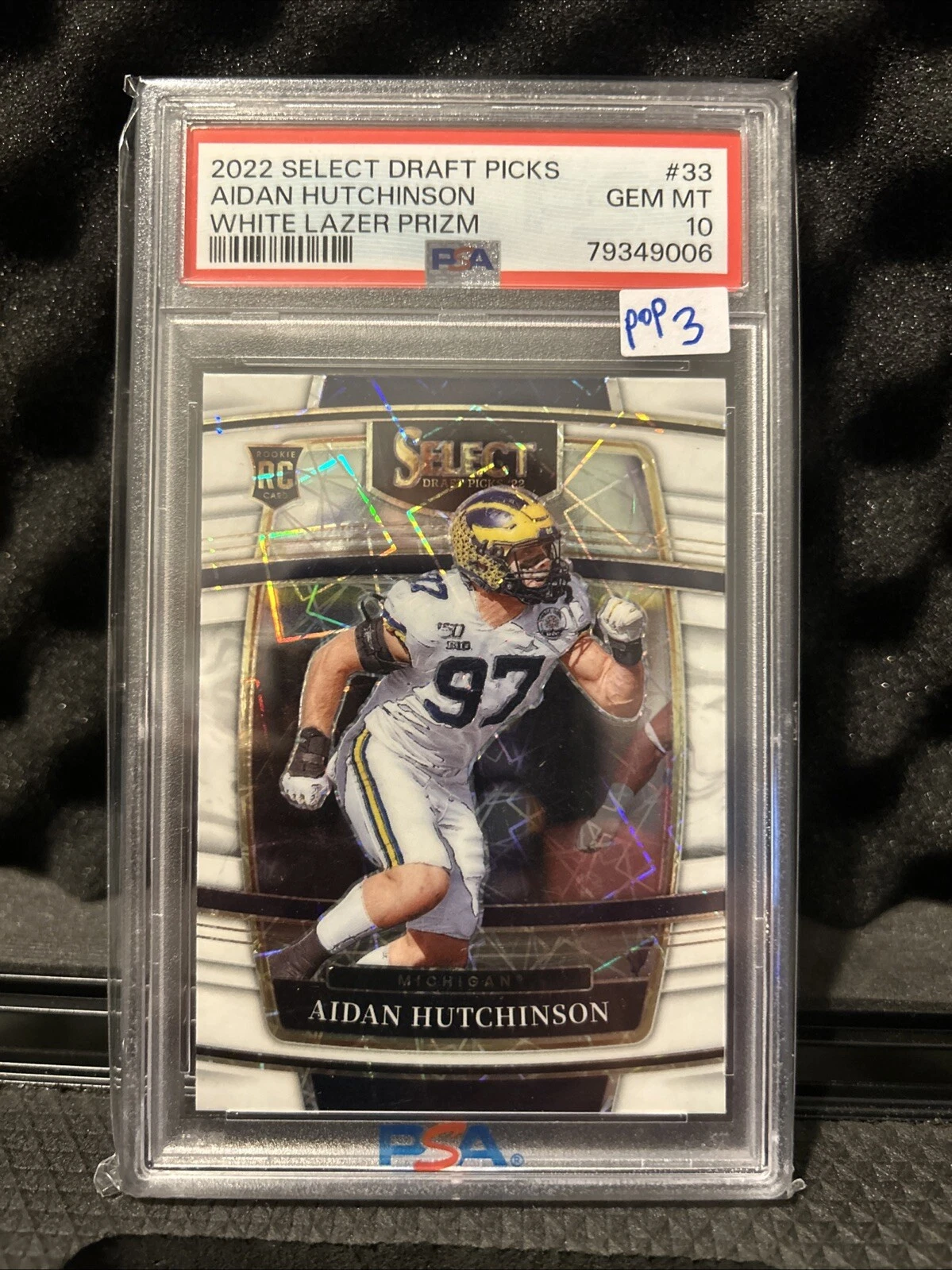 Aidan Hutchinson Panini Select Draft Picks #33 White Lazer