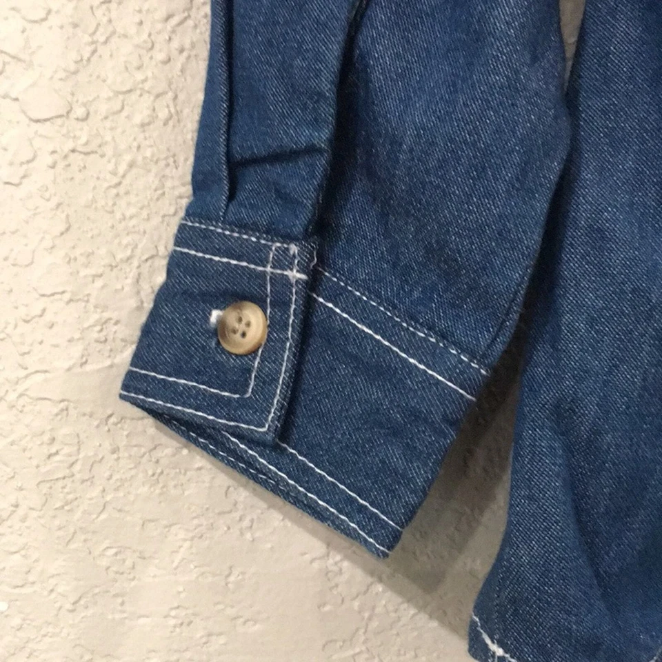 Camisa vaquera con botones Goodlad para niños talla 2T/3T 100 % algodón occidental Foto 4 de 4