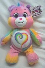 Care Bears SOFT TIE-DYE TOGETHERNESS BEAR 11" Plush Stuffed Animal TOY 2022 NEW