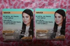 NEW INVISIBOBBLE Waver Clear No Metal No Trace Hair Clips NIP 1 per/pkg