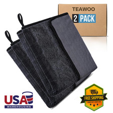 Microfiber Cleaning Cloths 16x24 Inches Pack of 2 Ultra Absorbent Streak-Free