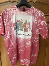 Vintage Tie Dye T-Shirt Rot Gr.L Männer Top Zustand Batik