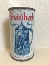 Steinbeck Lager Beer Can Flat Top  Grace Brothers, Santa Rosa, Ca.
