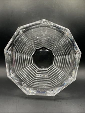 Gorgeous REIDEL Ribbed 6.5” Crystal Bowl Signed (109)