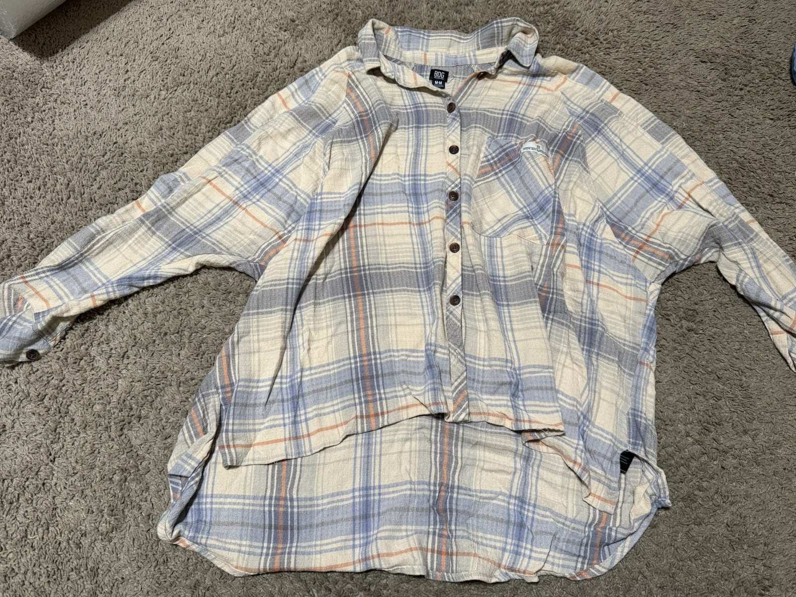 BDG Cropped Plaid Women’s Button  Shirt Size Medium QUALITY!