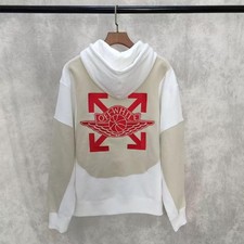 Off-White x Air Jordan Hoodie White Cicada Wing Design XL Used