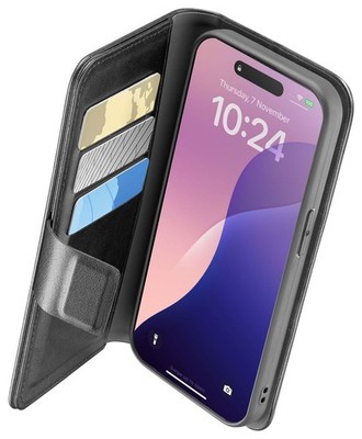Cellular Line Book Agenda 2 Case Folio für Apple iPhone SE (2025)  Schwarz