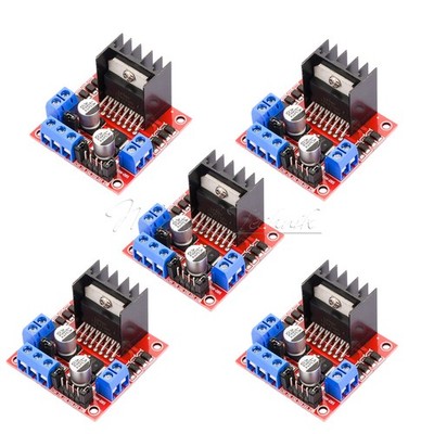 5PCS L298N Dual H Bridge DC Stepper Motor L298N Driver Control Board Module