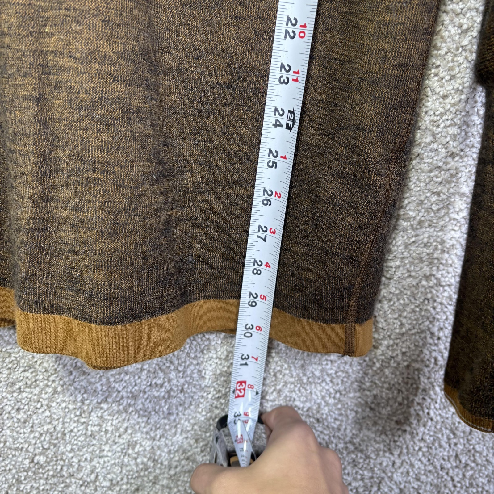 Smartwool Pullover Mens Large Brown Intraknit 1/4… - image 7