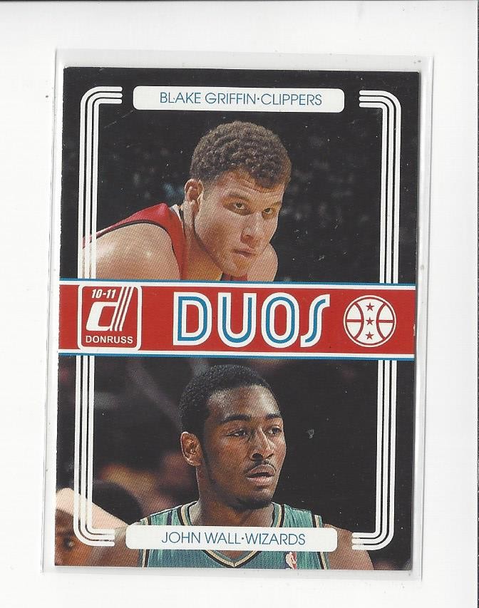 2010-11 Donruss Duos #4 Blake Griffin/John Wall RC Clippers Wizards