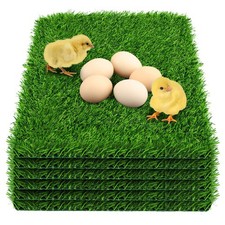 6 Pack Chicken Nesting Box Pads - Washable Artificial Grass Nesting Pads - Ch...