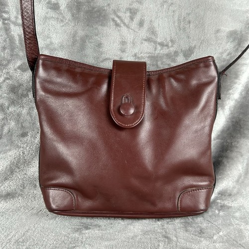 VTG Étienne Aigner Leather Burgundy Purse Shoulder Bag Designer Classic Style - Picture 2 of 15