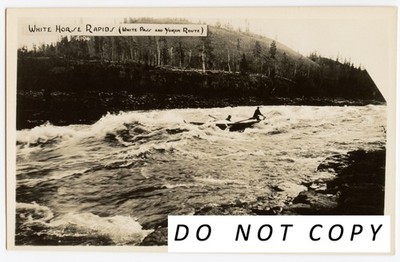 Yukon Canada Vintage Sepia RPPC Postcard Whitehorse & Yukon Route, Hilltop View