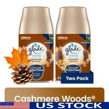 Automatic Spray Air Freshener Refill 6.2oz Cashmere Woods Jasmine Musk 2 Pack US