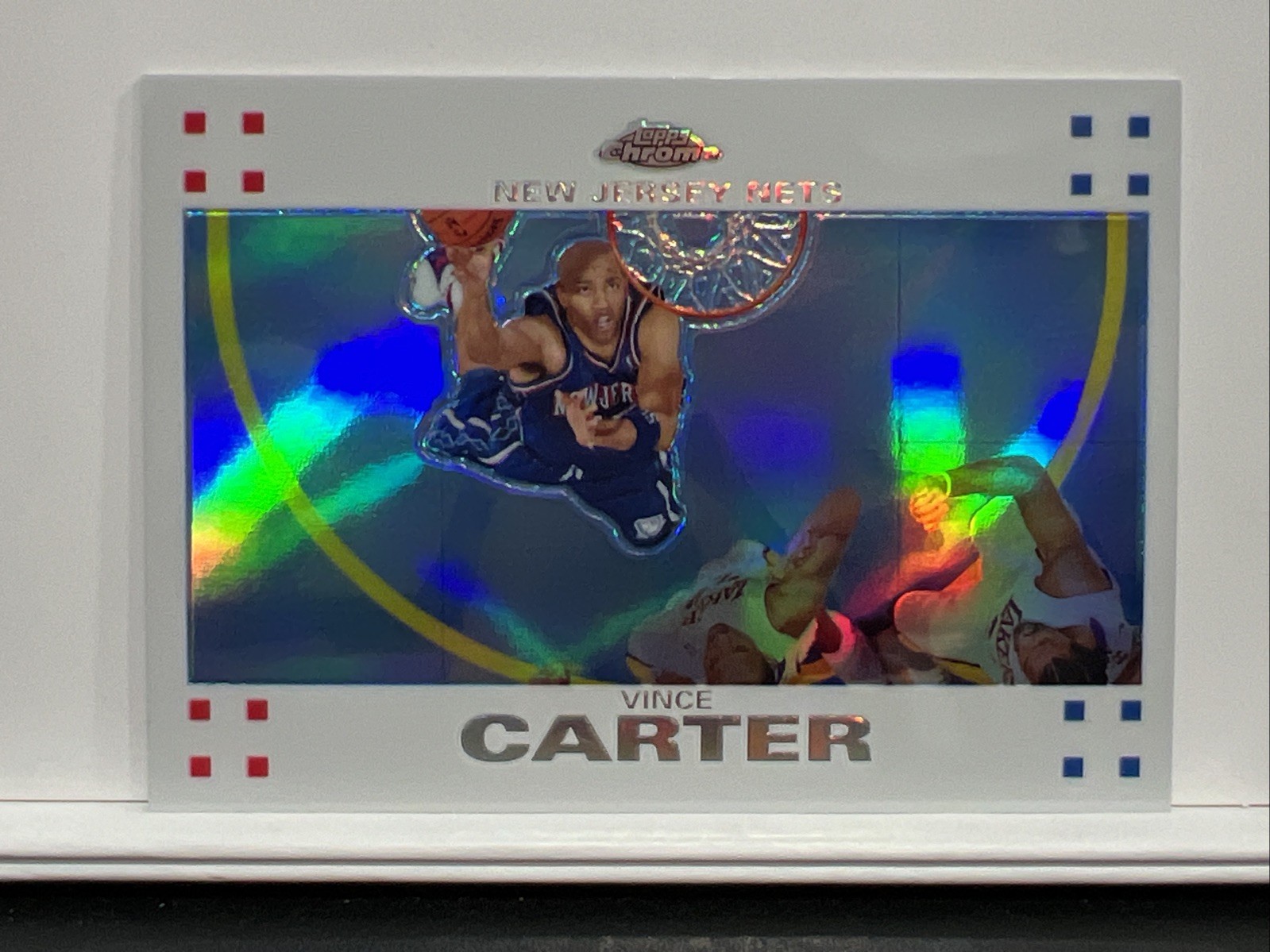 2007-08 Topps Chrome Vince Carter #28 White Refractor  /99 Kobe Bryant Shadow