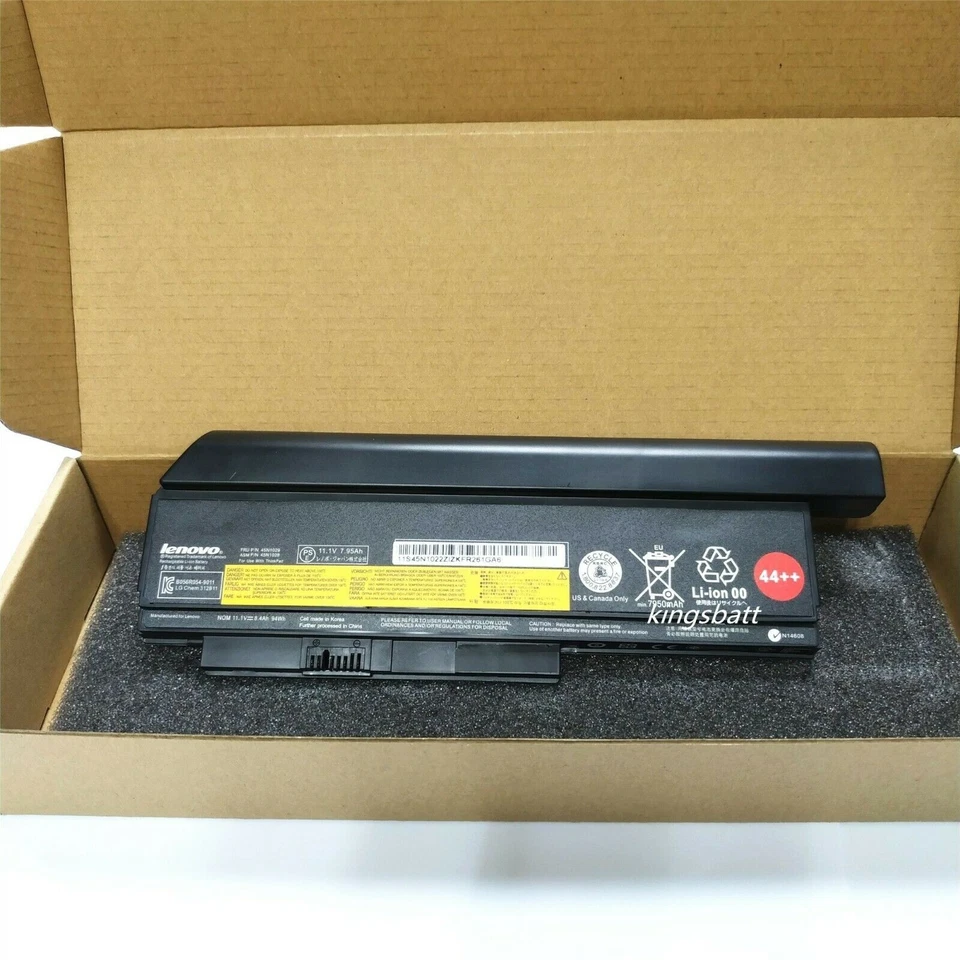 Batería Original OEM 44++ 9 Celdas X230 X220 Para Lenovo ThinkPad X230i X220i 94Wh Foto 2 de 4