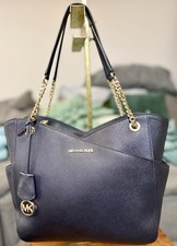 Michael Kors Jet Set Borsa da Viaggio Donna Grande in Pelle Saffiano - Nera