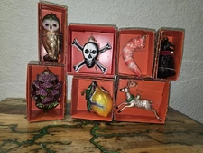 John Derian for Target Ornament Bundle Set Of 7 Lemon, Cat, Owl, Shrimp, More