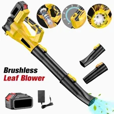 Multifunctional 21V Cordless Leaf Blower, 33000 RPM Brushless Motor W/ Battery