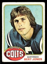 1976 Topps #525 Bert Jones - Baltimore Colts (Low Grade)