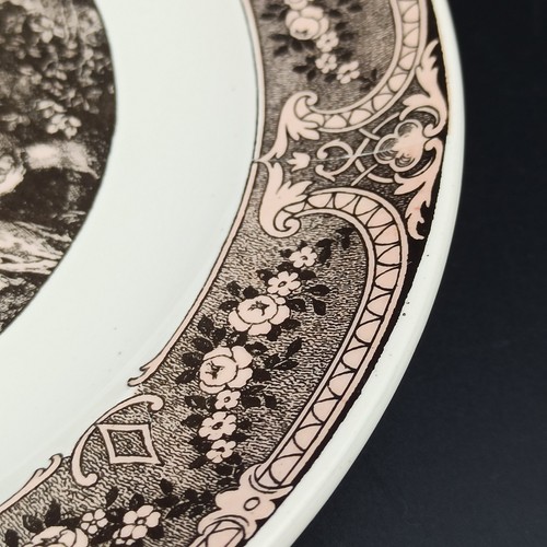 SARREGUEMINES ASSIETTE PLATE FAÏENCE Modèle RÉGENCE PATER Conversation Galante - Photo 10 sur 13