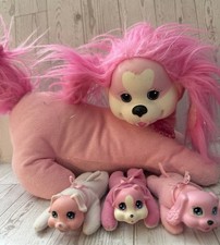 2015 Just Play  Puppy Surprise  Pink Sparkle Plush Dog With babies hidden inside