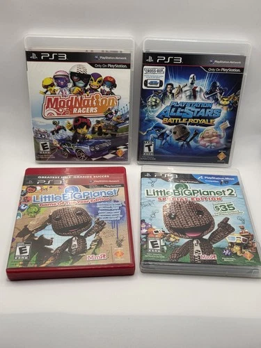 PS3 PlayStation Exclusive Family Lot LittleBigPlanet 1 2 ModNation All-Stars CIB