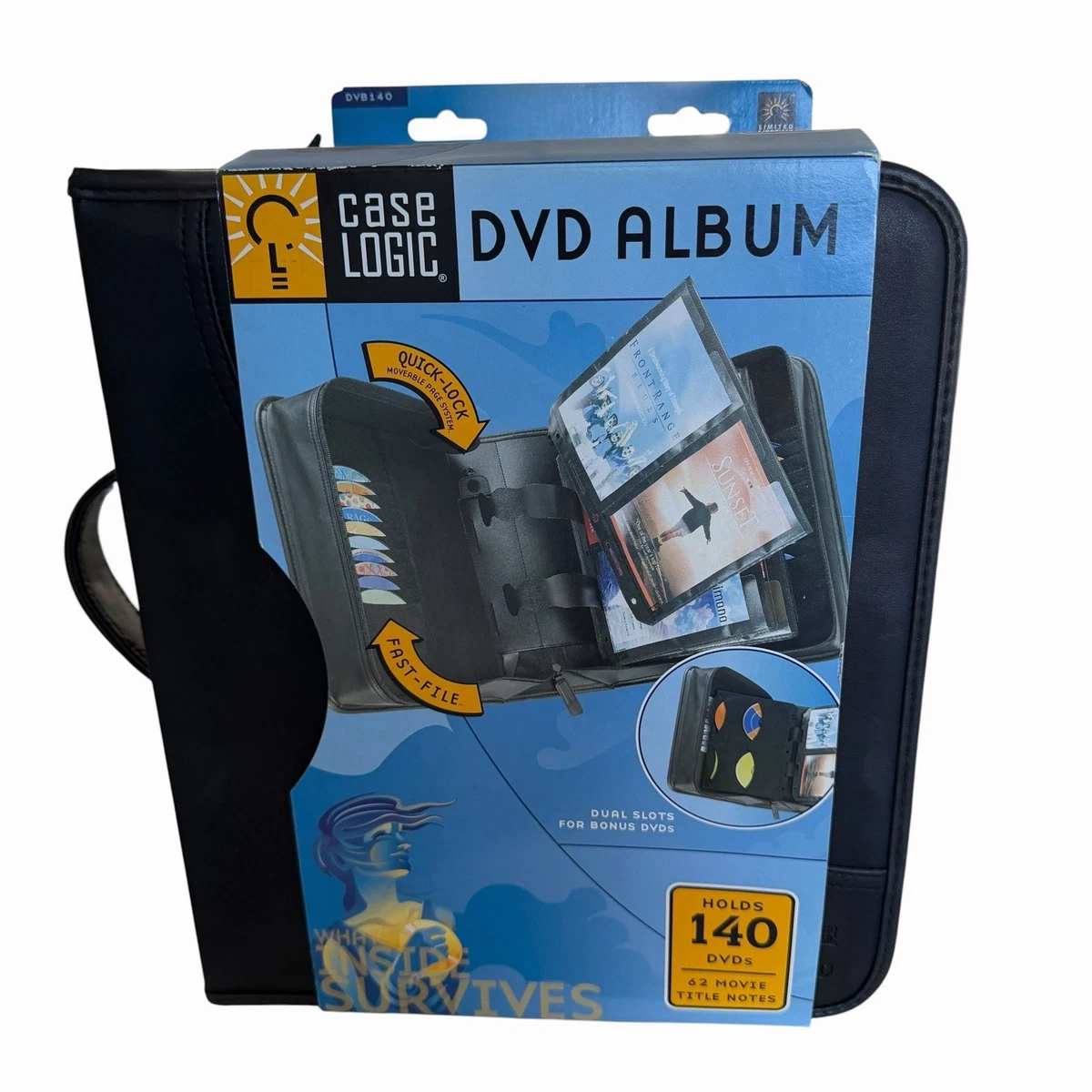 Case Logic 媒体立式/DVD 盒和存储解决方案| eBay
