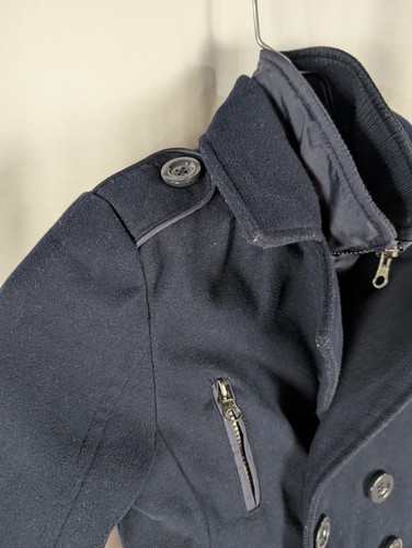 London Fog Navy Blue Pea Coat Youth Girls Jacket Sz 4T - Picture 4 of 13