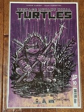 TMNT 10 schizzo firmato e completo Cameron Johnson con certificato di autenticità Teenage Mutant Ninja Turtles