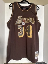 Mitchell & Ness LA Lakers Shaquille O'Neal #34 '96-'97 Lux Brown Swingman Jersey