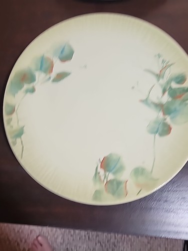 Pfaltzgraff Giardino dell'Eden Pranzo Insalata Piatti Dessert 8 3/4" Foglie Verdi - Foto 14 di 15