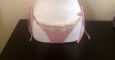 Aerie Women  s Size M Pink Bikini Bottom With Lace NWT Summer Beach Pool Swim