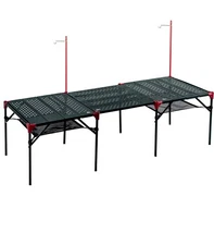 iClimb 2 Extendable Folding Table and 1 Pack Connecting Plates and 2 Lantern ...