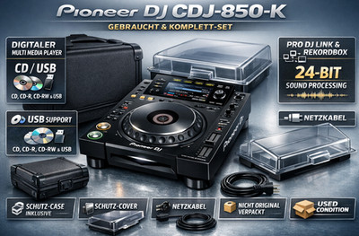 Pioneer DJ CDJ-850-K Multi Media Player DJ Mixer DJ Equipment Mischer CDJ850K
