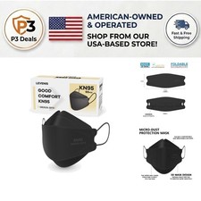 50 Pack KN95 Face Masks - Lightweight, Adjustable, 95 Filtration for Daily Use