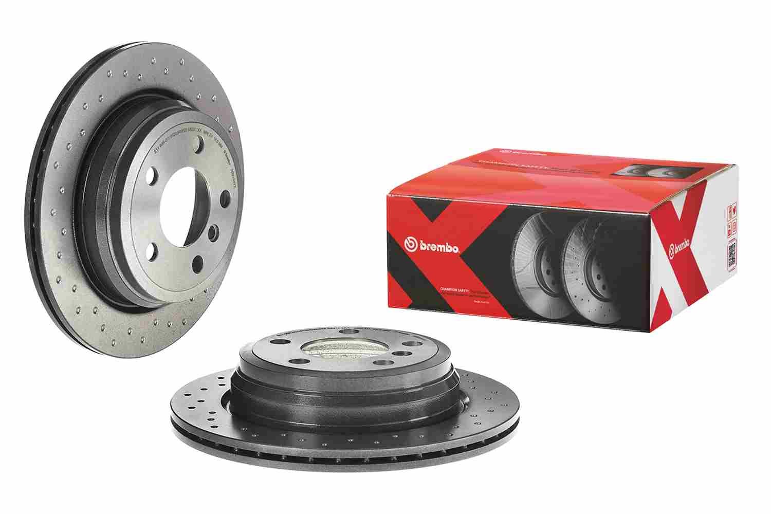 Bremsscheibe gelocht/innenbel. 09.B338.1X BREMBO für BMW 3 3 Gran Turismo - Bild 4