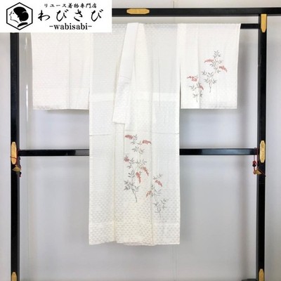 NAGA-JUBAN HITOE NANDINA Scales MILKY WHITE With Half Collar J-387