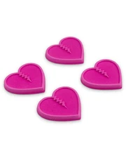 Crab Grab Mini Hearts Stomp Pad for Snowboarding - Hot Pink