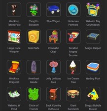 Webkinz Retired Exclusive Items Virtual