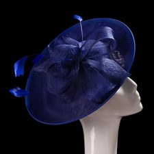 Sinamay Fascinator with Feathers,Party Hat,Church Hat,Kentucky Derby,Fancy Hat