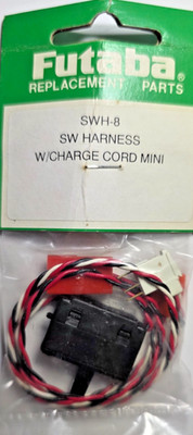 Futaba SWH-8 SW Harness w/ Charge Cord Mini RC Replacement Part NOS