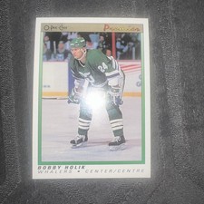 1991 Opc O-pee-chee Bobby Holik NHL Hockey Rookie Card Nm+ 43 Whalers Rc Hof